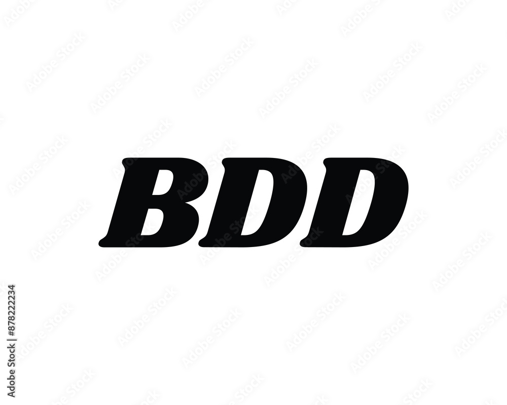 BDD logo design vector template. BDD logo design. BDD logo design vector template. BDD logo design.