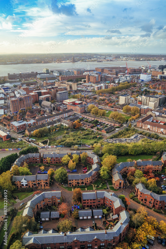 Aerial View of the City (Liverpool, Merseyside.) Aerial View of the City (Liverpool, Merseyside.)