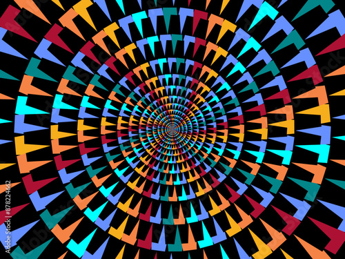 Colorful striped background. Vector illustration. Fun abstract pattern retro design, summer and carnival background.