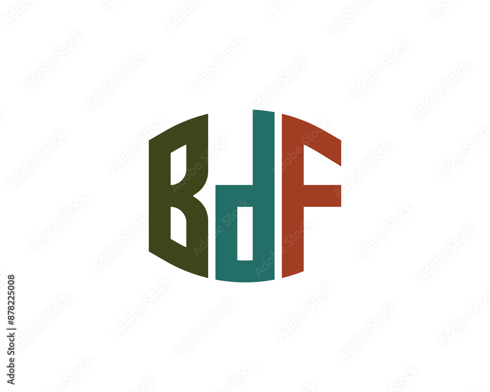 BDF logo design vector template. BDF logo design. BDF logo design vector template. BDF logo design.