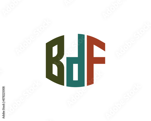 BDF logo design vector template. BDF logo design. © xcoolee