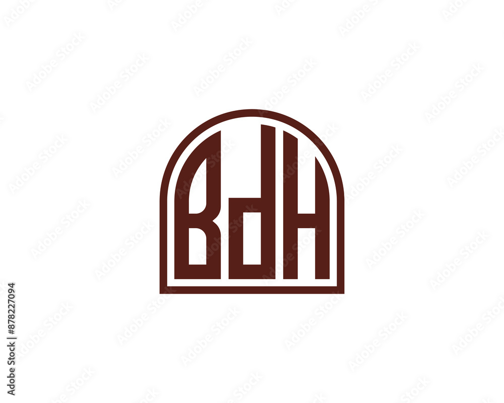 BDH Logo design vector template. BDH logo design. BDH Logo design vector template. BDH logo design.