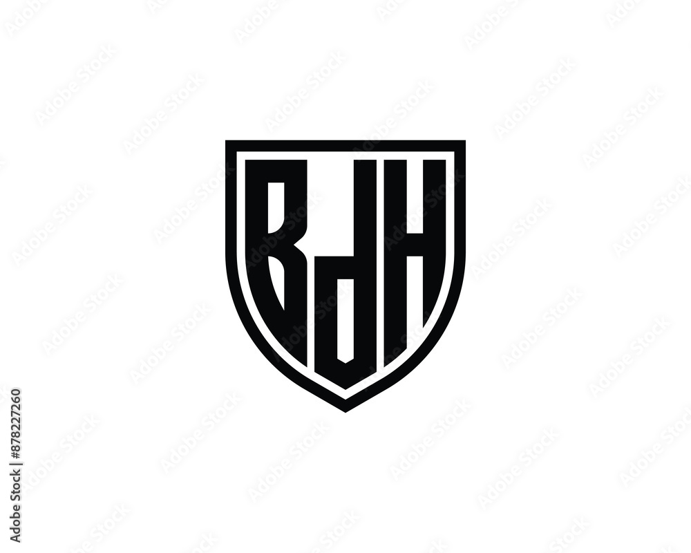 BDH Logo design vector template. BDH logo design. BDH Logo design vector template. BDH logo design.