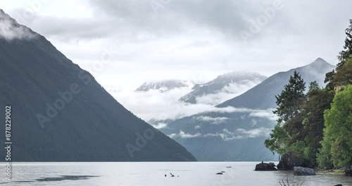 Natural Scenery of Basum Tso in Tibet photo