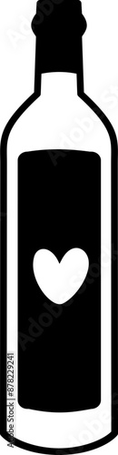 Wine Bottle - Vector Graphic Design