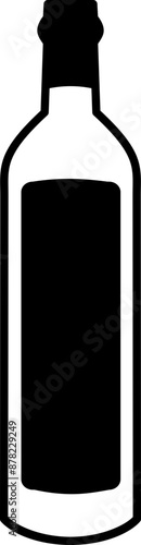 Wine Bottle - Vector Graphic Design