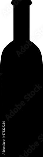 Wine Bottle - Vector Graphic Design