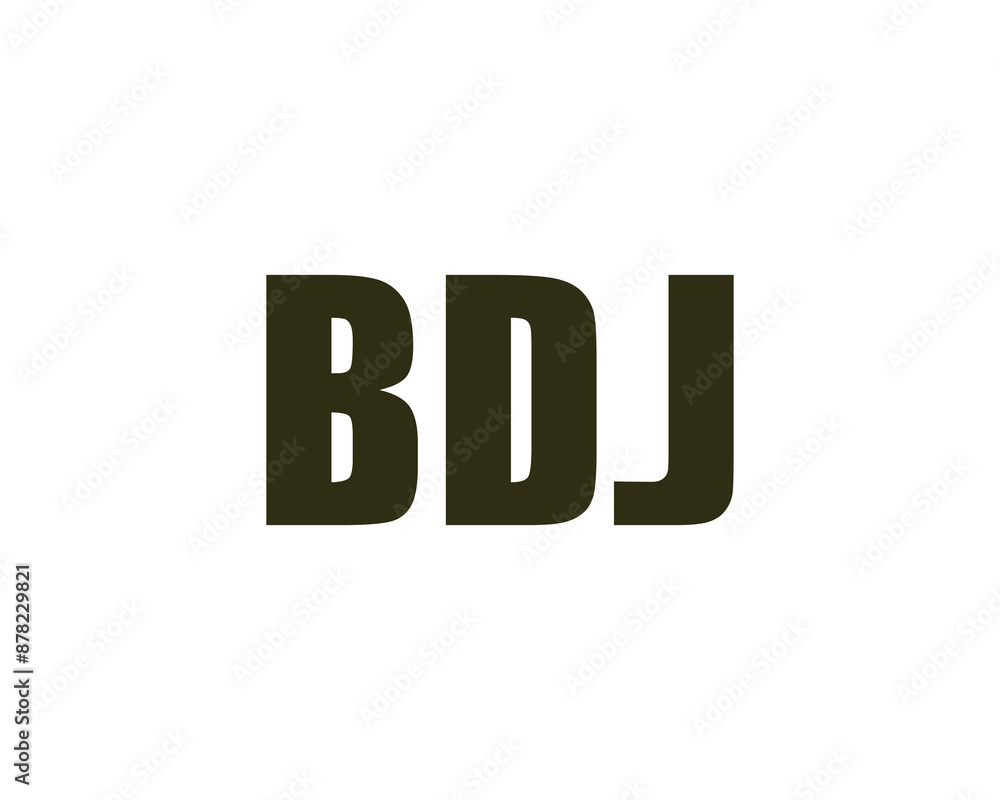 BDJ logo design vector template. BDJ logo design. BDJ logo design vector template. BDJ logo design.