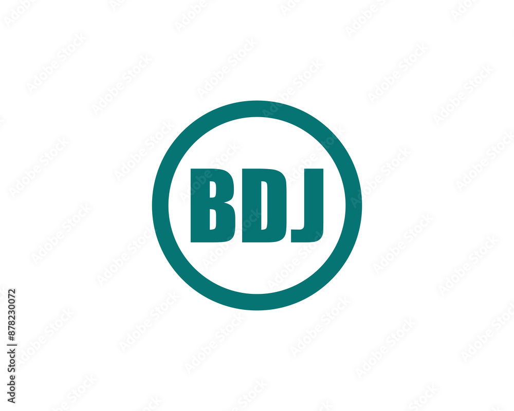 BDJ logo design vector template. BDJ logo design. BDJ logo design vector template. BDJ logo design.