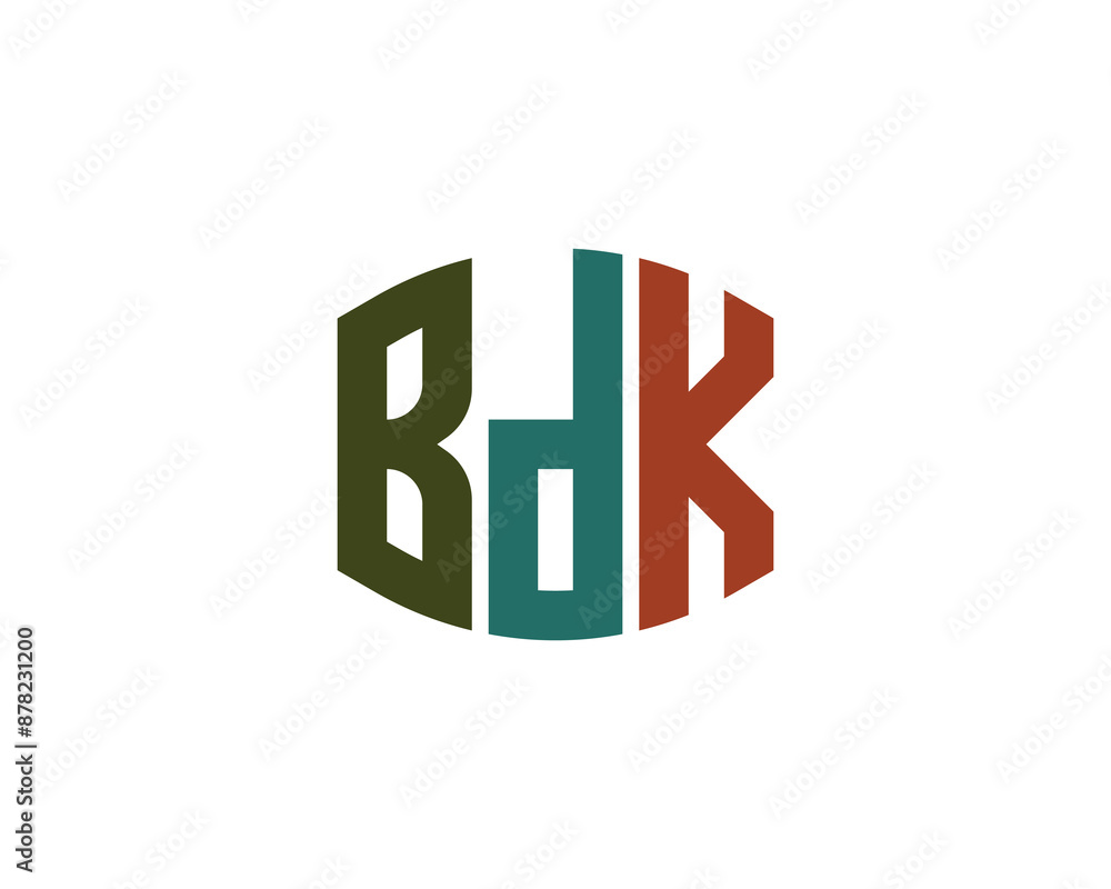 BDK Logo design vector template. BDK logo design. BDK Logo design vector template. BDK logo design.