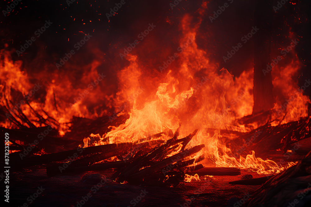 the bonfire was the color of blood red flames the bonfire was the color of blood red flames