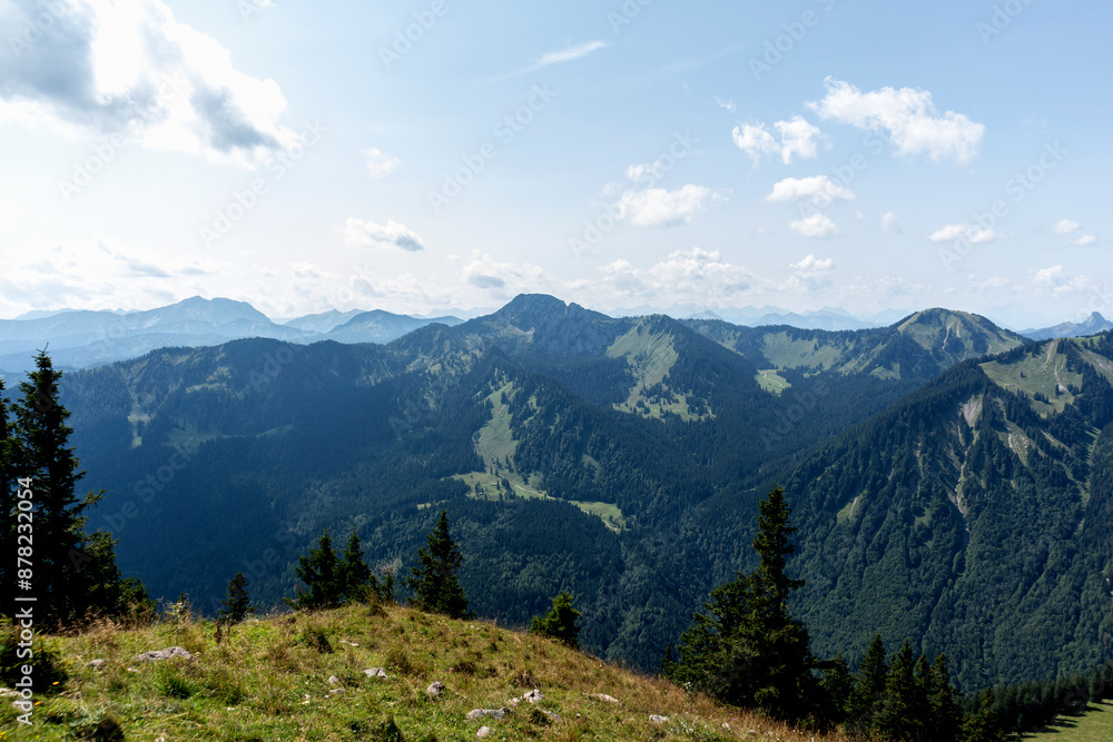 Bodenschneid mountain tour in springtime, Bavaria, Germany Bodenschneid mountain tour in springtime, Bavaria, Germany
