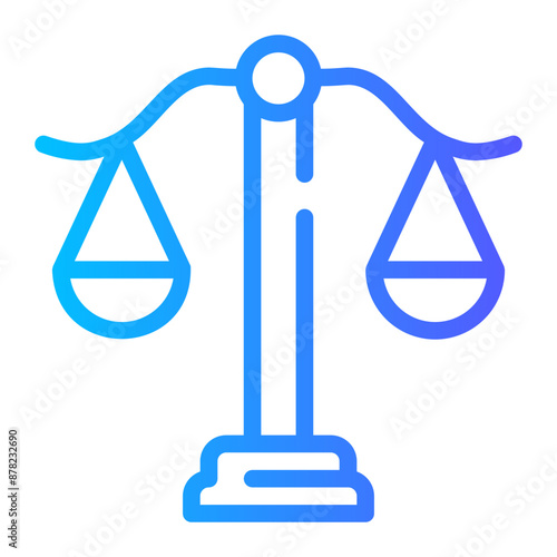 ale of justice gradient icon
