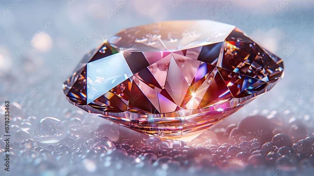 sparkling diamonds on white background sparkling diamonds on white background