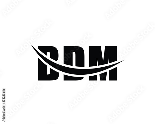 BDM logo design vector template. BDM logo design. photo