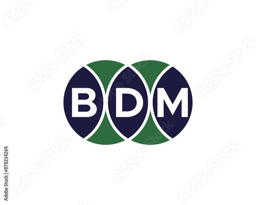 BDM logo design vector template. BDM logo design. photo