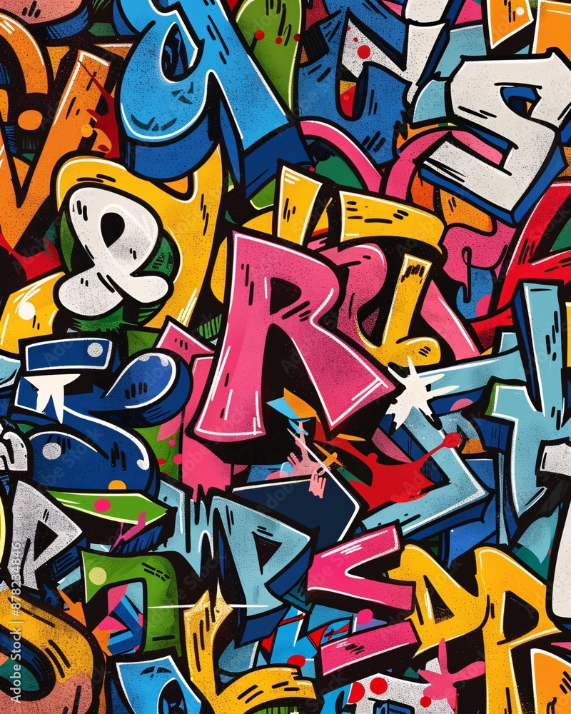 Obraz premium Urban graffiti design