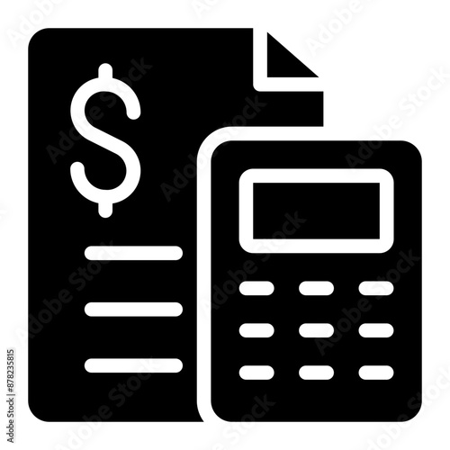 counting glyph icon