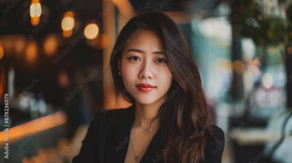 Obraz premium Charming and Confident Asian Executive