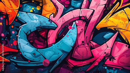 Wallpaper Mural graffiti abstract background Torontodigital.ca