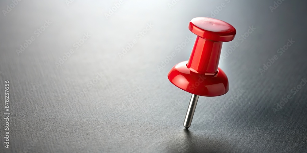 Red and silver push pin on background, push pin, red, silver, isolated,office supplies, stationery, attachment, sharp, shiny Red and silver push pin on background, push pin, red, silver, isolated,office supplies, stationery, attachment, sharp, shiny