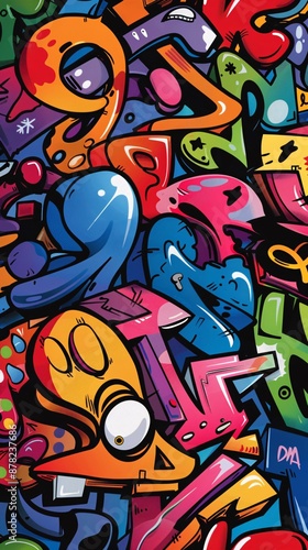Wallpaper Mural graffiti abstract background Torontodigital.ca