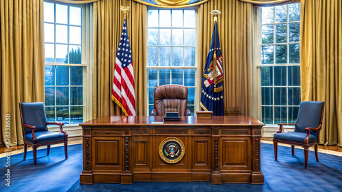 Secretary desk of the office of the president of the United States of America presidential room photo