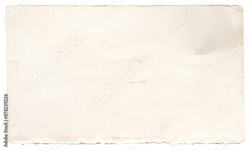 old paper texture background with vintage retro look, transparent png with empty paper sheet as backdrop for text and paper overlay effect