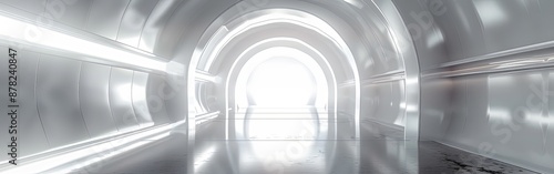 Futuristic Journey Through High-Tech Corridor