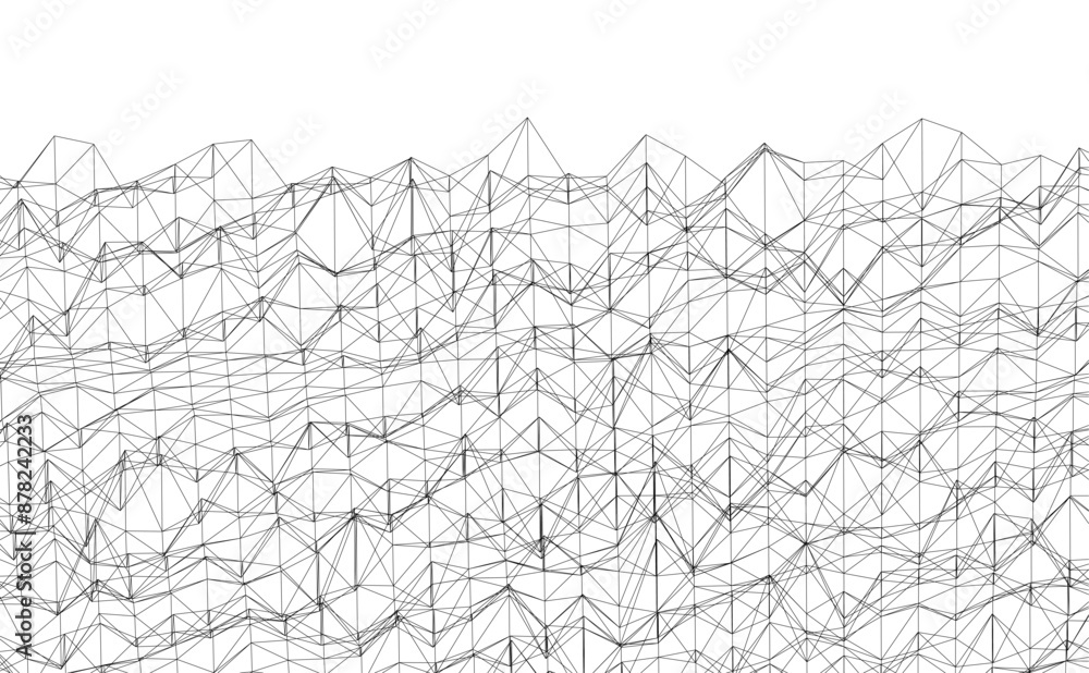 Architectural drawing. Geometric background Architectural drawing. Geometric background