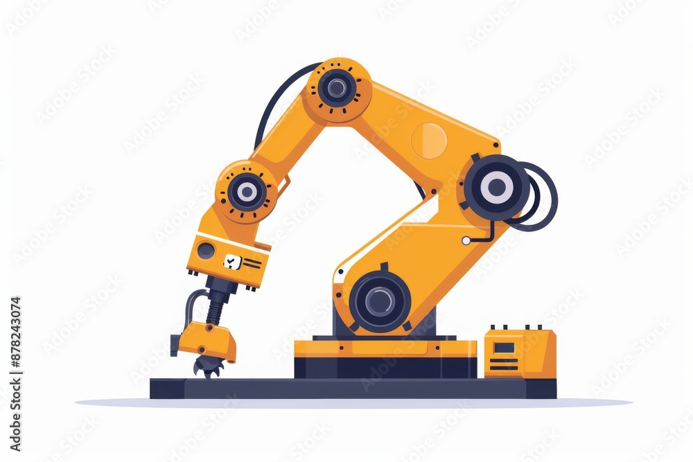 A cutting-edge robotic arm performing intricate tasks with precision and efficiency. Illustration on a clear white background --ar 3:2 --style raw Job ID: b1579637-9eab-4b61-a669-04c408f741d3 A cutting-edge robotic arm performing intricate tasks with precision and efficiency. Illustration on a clear white background --ar 3:2 --style raw Job ID: b1579637-9eab-4b61-a669-04c408f741d3