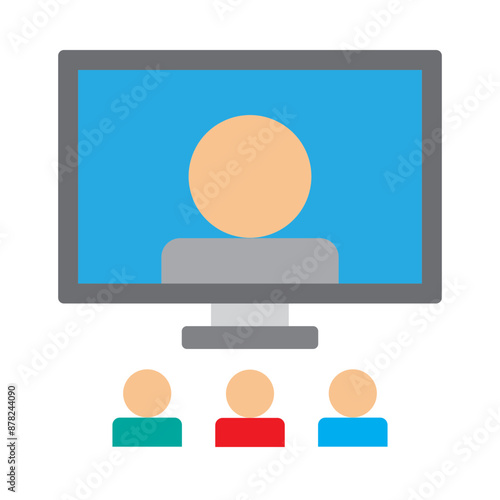 Webinar Vector Flat Icon Design