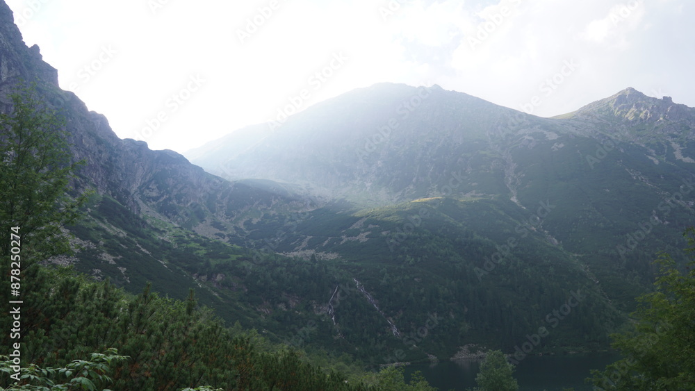 Obraz premium Mountain hill landscape view 