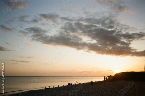 sunset over the sea