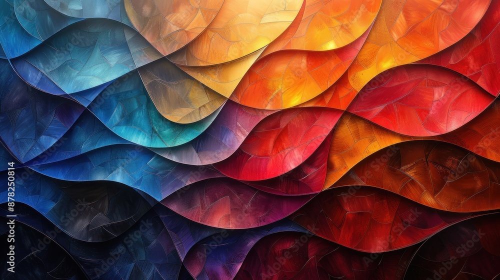 Abstract Art of Colors and Waves Abstract Art of Colors and Waves