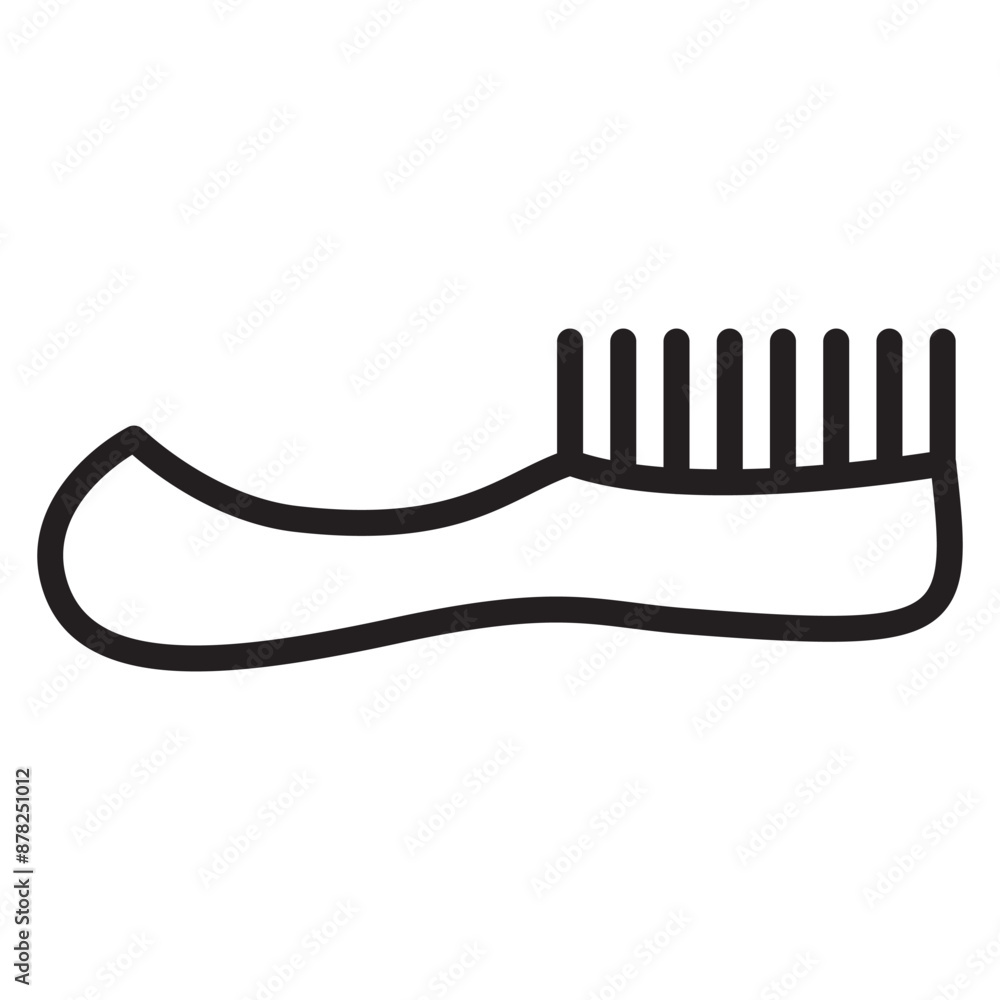 Сomb hairbrush.Hair combs.Hairbrush outline vector illustration.Isolated on white background. Сomb hairbrush.Hair combs.Hairbrush outline vector illustration.Isolated on white background.