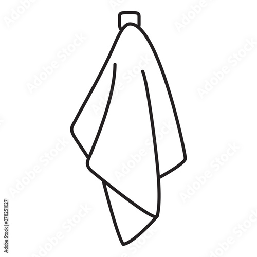 Cloth towel icon outline vector. Fabric tissue. Clean towel.Cloth towel icon outline vector. Fabric tissue. Clean towel