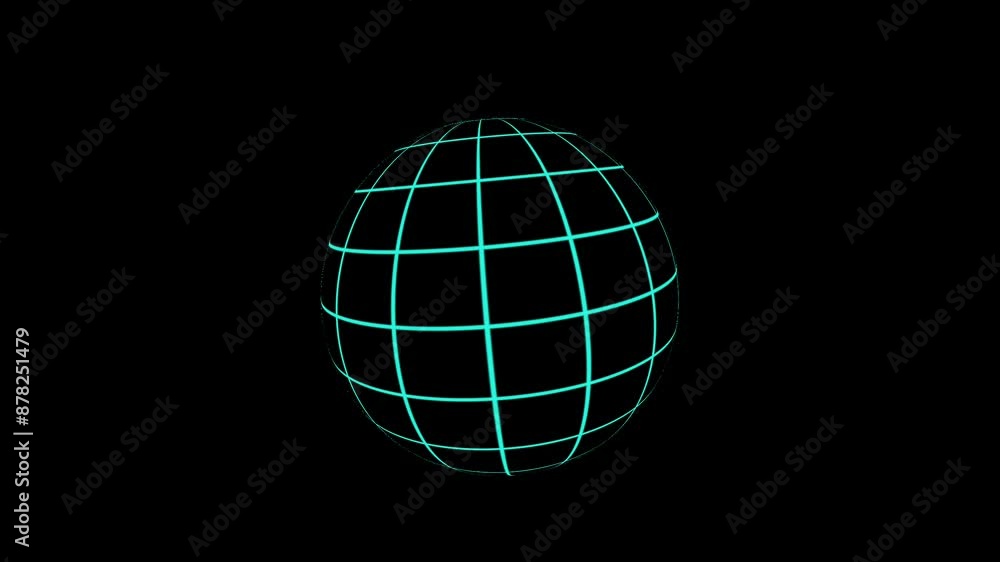 World 3D Tecnology Concept Background World 3D Tecnology Concept Background