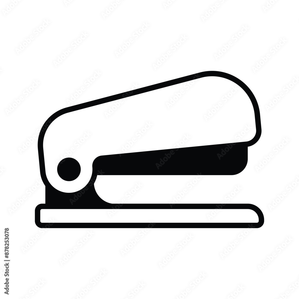 A creative icon of stapler in trendy style, stationery item, office supplies A creative icon of stapler in trendy style, stationery item, office supplies