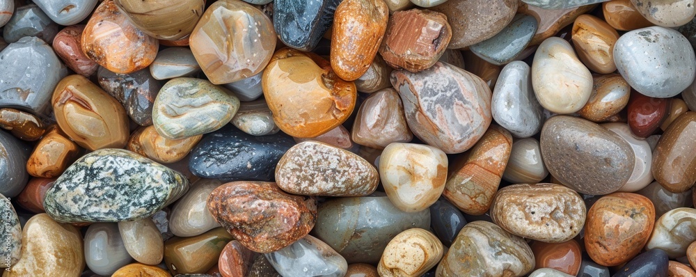 Close-up abstract texture background with a pebble-like pattern and a range of natural colors Close-up abstract texture background with a pebble-like pattern and a range of natural colors