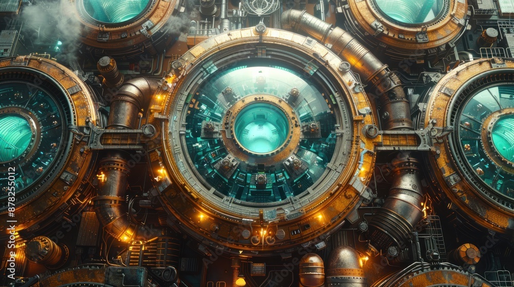 Steampunk Machine Closeup Steampunk Machine Closeup
