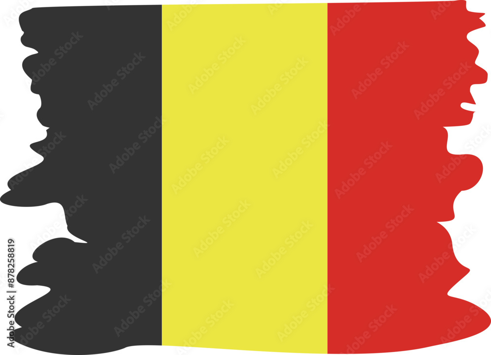 Naklejka premium Belgian Flag 