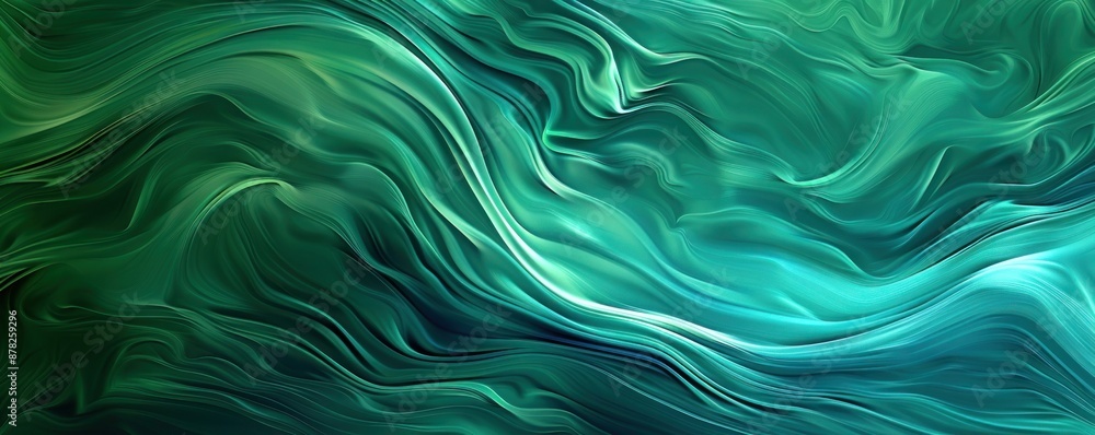 Abstract texture background with a flowing, organic pattern in shades of green and blue