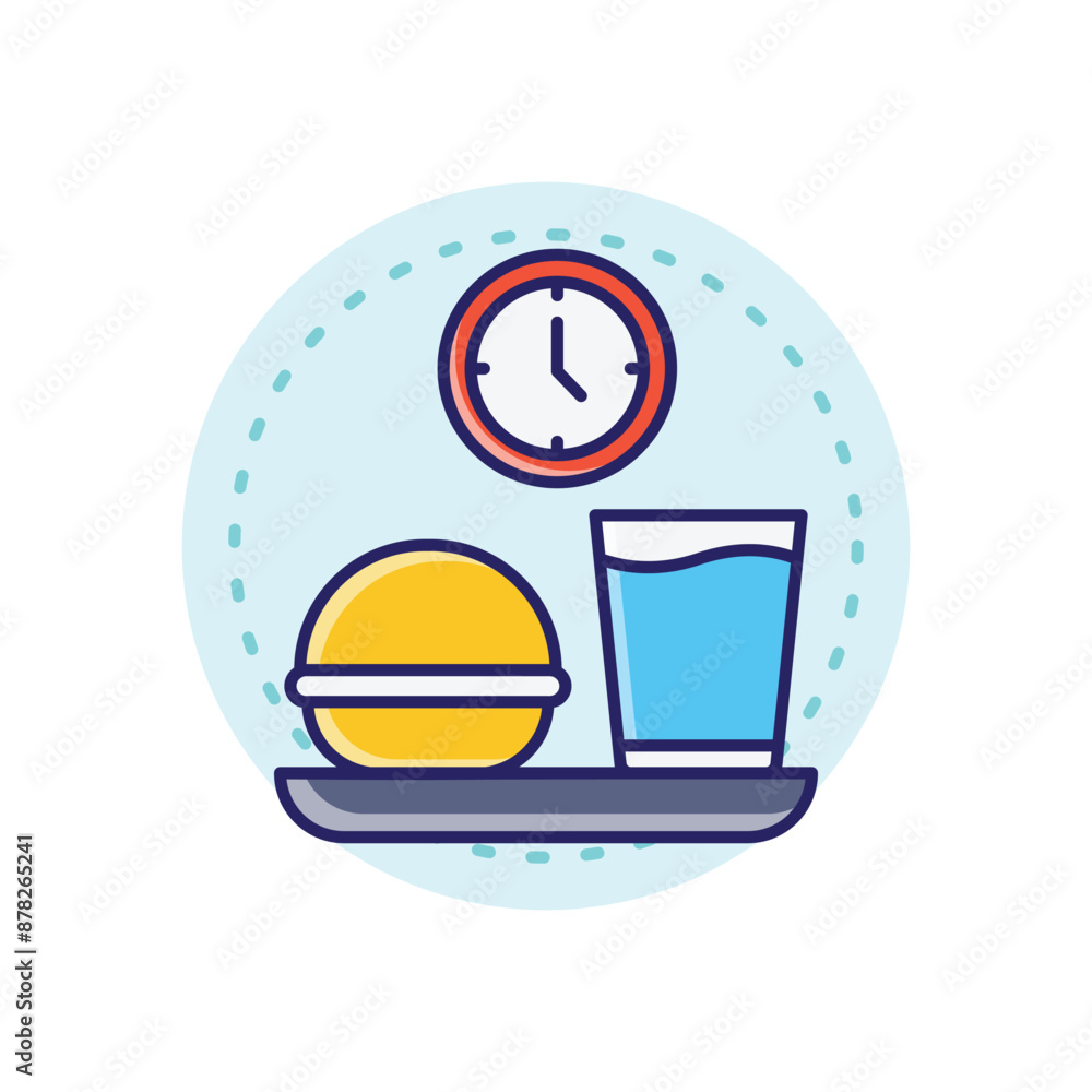 Breaking the Fast vector icon