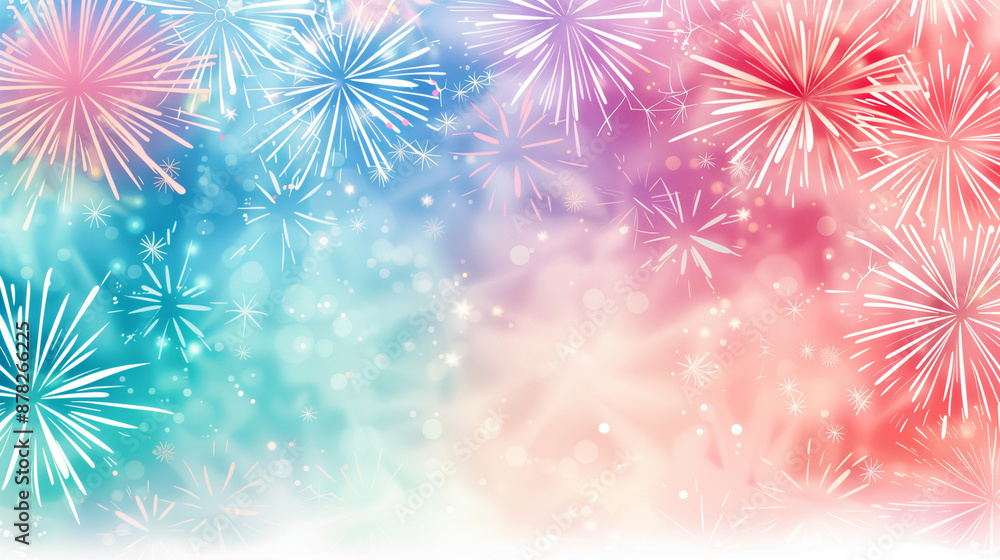 Summer Fireworks Background Wallpaper Summer Fireworks Background Wallpaper