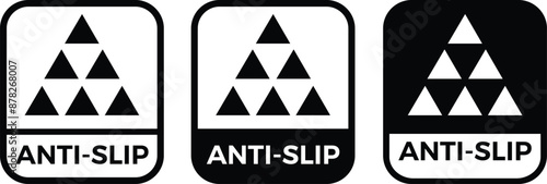 Antislip property vector information sign