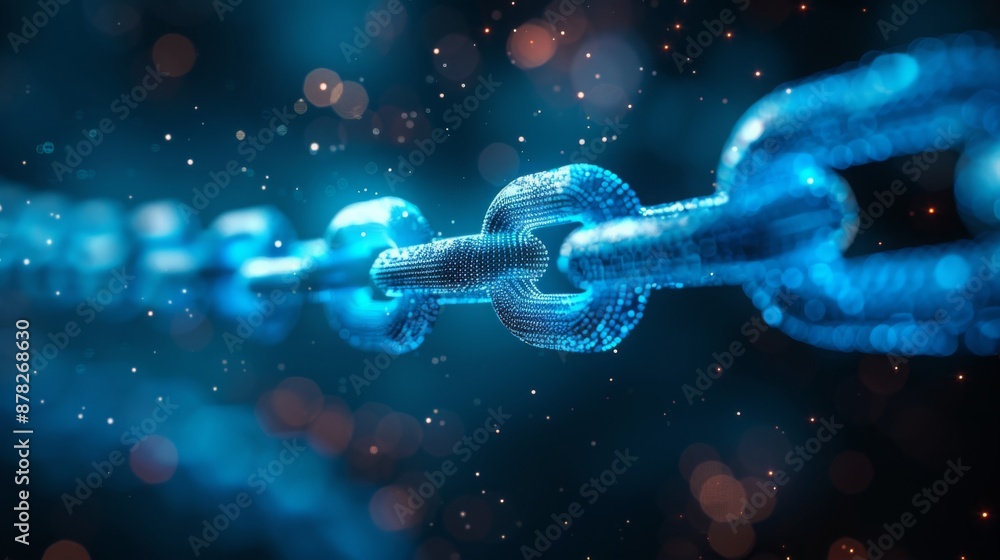 blue digital chain with binary code. the concept of blockchain and virtual currency, Data transfer, network Connectivity, cryptocurrency , cybersecurity infrastructure, tech innovation.
blue digital chain with binary code. the concept of blockchain and virtual currency, Data transfer, network Connectivity, cryptocurrency , cybersecurity infrastructure, tech innovation.