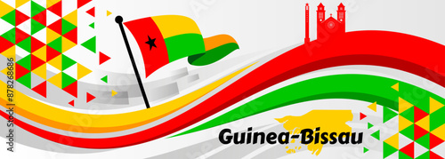 Guinea Bissau Independence Day flag banner