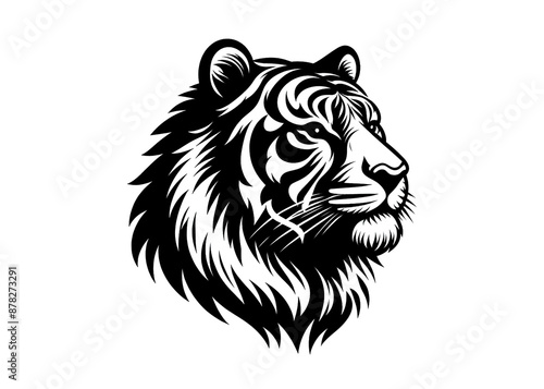 tiger head vector