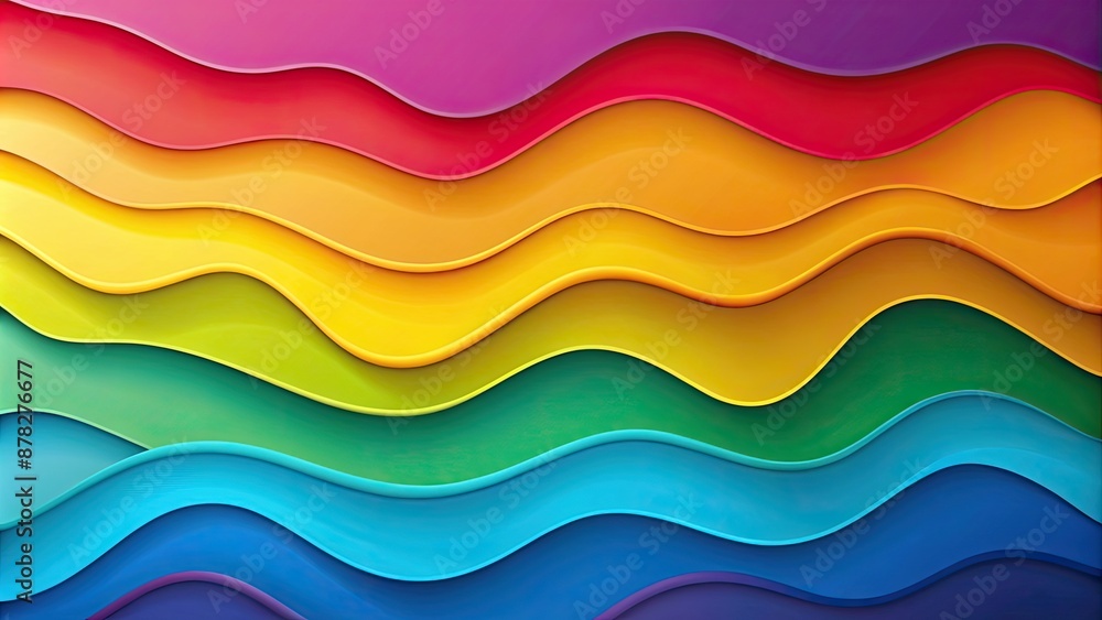Colorful background with wavy paper cut design, vibrant, abstract, vivid,craft, multicolored, artistic, modern,wave, texture Colorful background with wavy paper cut design, vibrant, abstract, vivid,craft, multicolored, artistic, modern,wave, texture